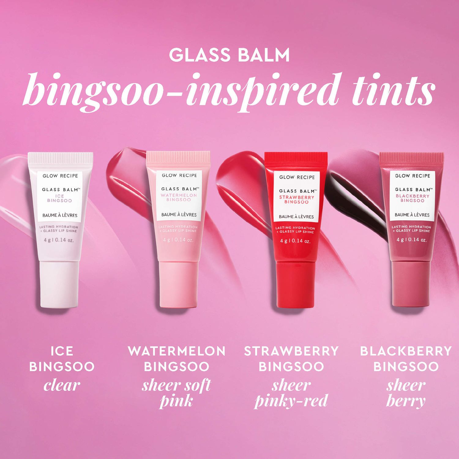 Glow Recipe  Mini Glass Balm Lip Collection Gift Set