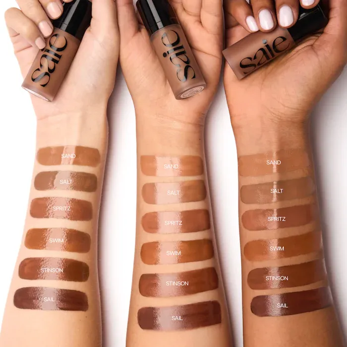 Saie  Dew Bronze Soft-Focus Sculpting Liquid Bronzer