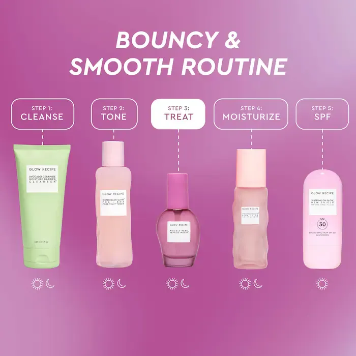 Glow Recipe  Prickly Pear Peptide Bouncy + Hydrating Skin Barrier Vegan Mucin Serum