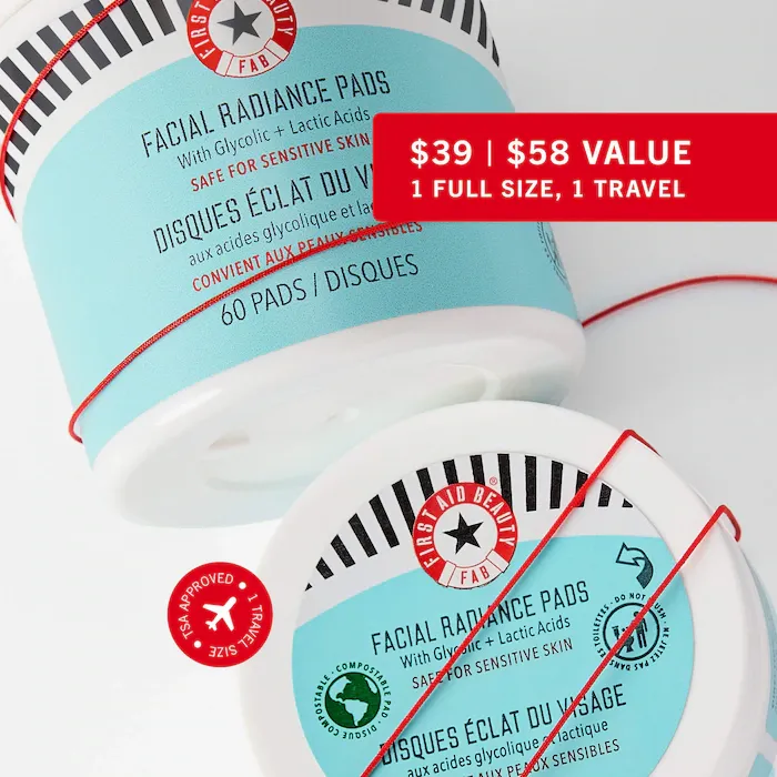 First Aid Beauty Swipe + Glow Home + Away Holiday Gift Set