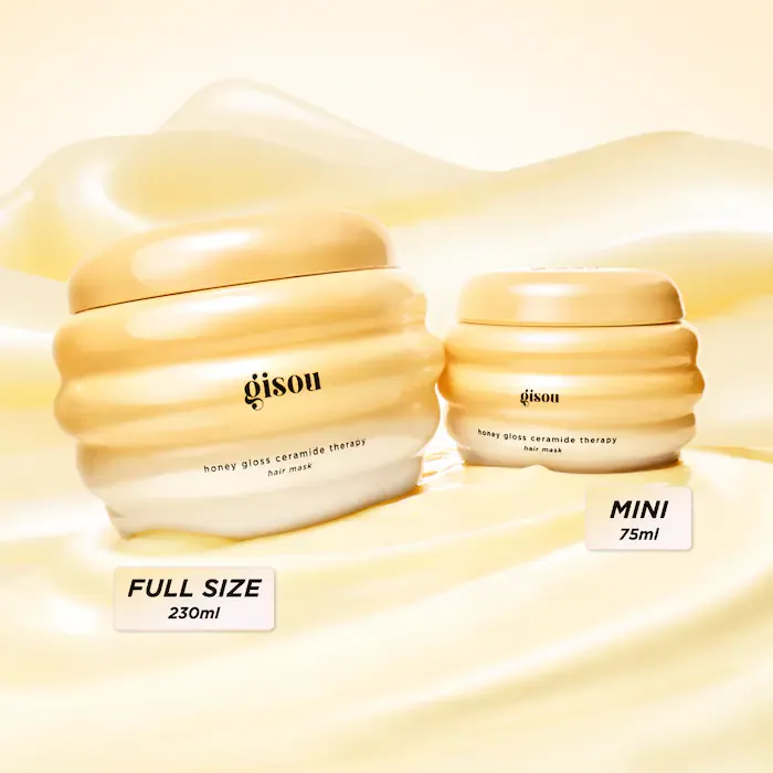 Gisou Honey Gloss Ceramide Therapy Hydrating Hair Mask Duo