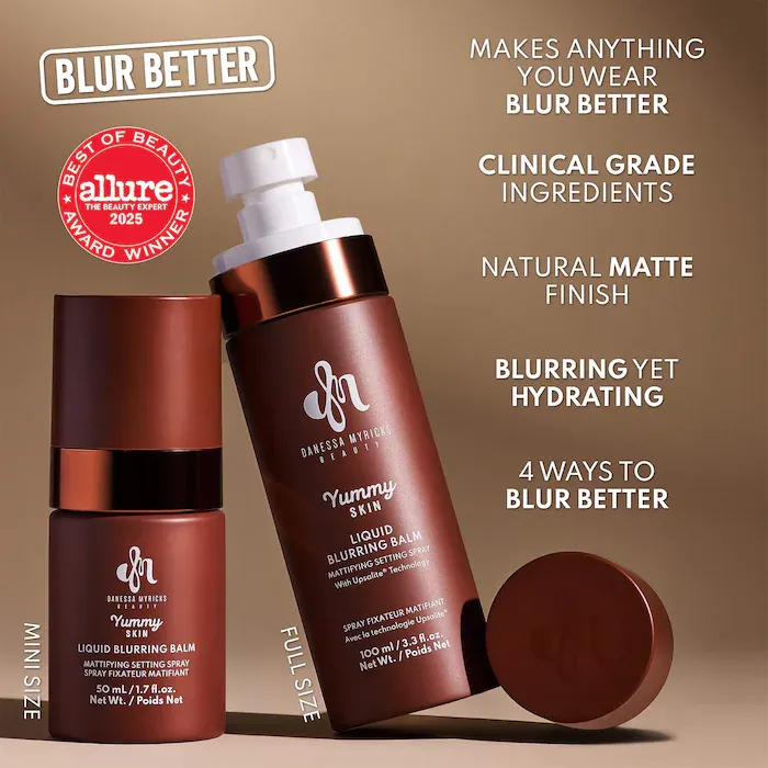 Danessa Myricks Beauty Yummy Skin Liquid Blurring Balm Mattifying Setting Spray
