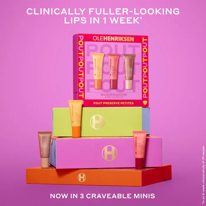 OLEHENRIKSEN  Pout Preserve Petites Mini Lip Trio with Peptides