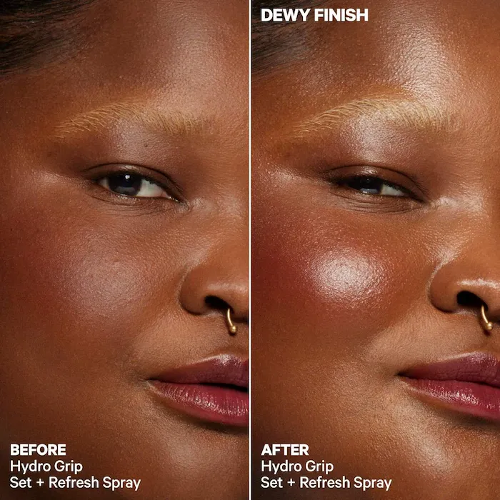 MILK MAKEUP  Hydro Grip 12HR Dewy Setting Spray With Hyaluronic Acid + Niacinamide- Travel Size 50ml