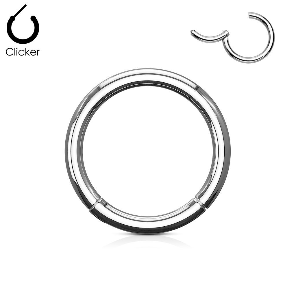 Titanium Clicker Hoop (ears/nose)