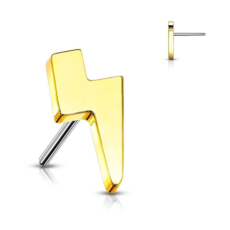 Lightning Bolt Flat Back (gold)