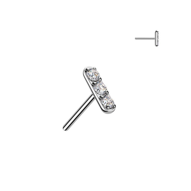 Mini Bar flatback (silver)