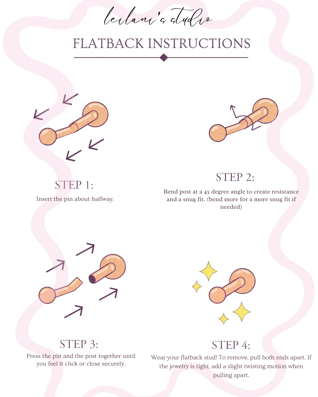 3D Butterfly Flatback (gold)