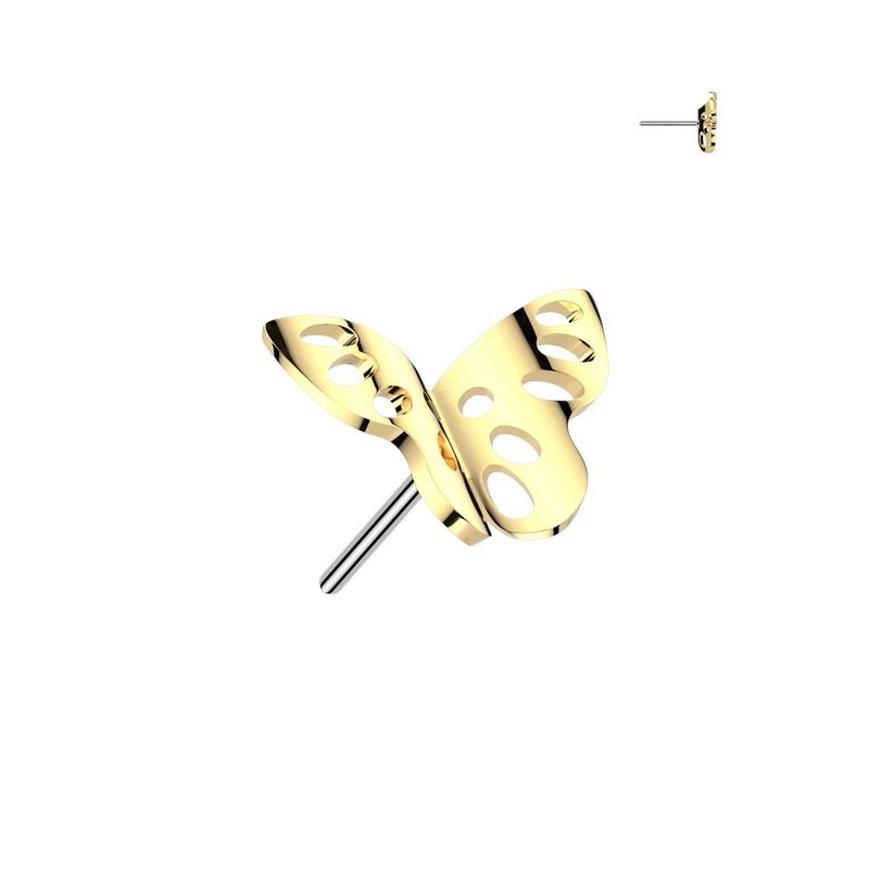3D Butterfly Flatback (gold)