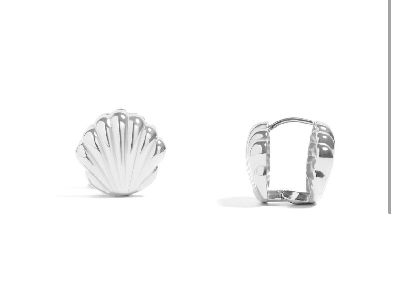 Shell Huggies (silver)