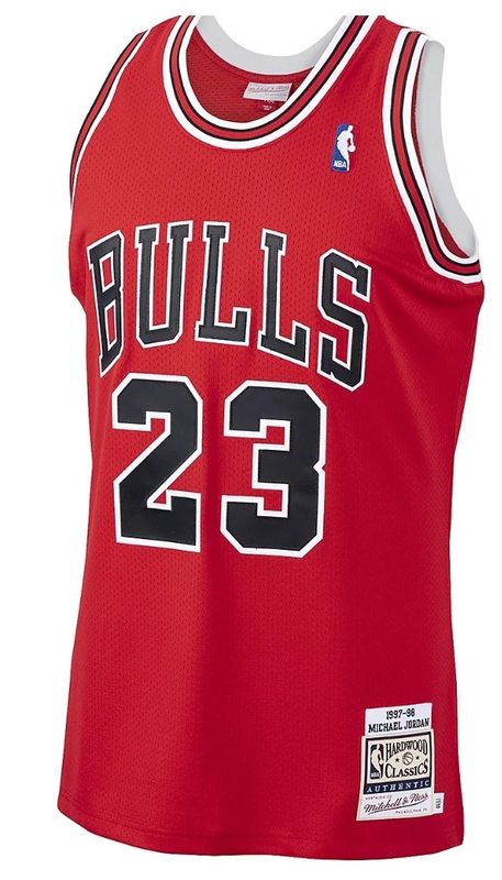 Jersey Men's Michael Jordan Scarlet Chicago Bulls 1997/98 Hardwood Classics Authentic Jersey