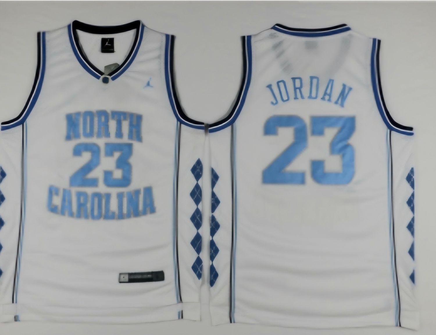 Jersey Jordan #23 White North Carolina Tar Heels Basketball Jersey