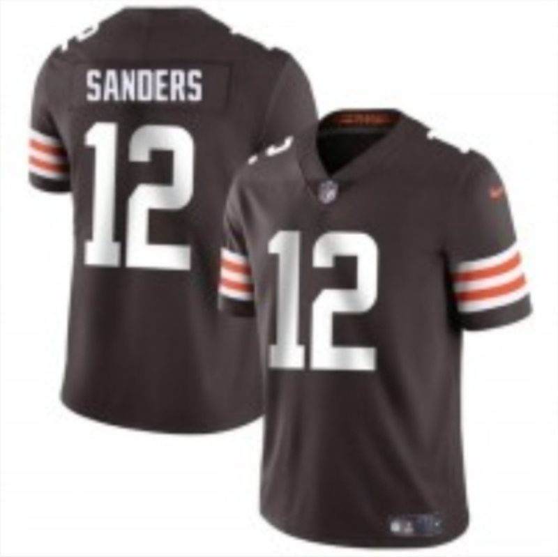Jersey Shedeur Sanders Brown Cleveland Browns Team #12