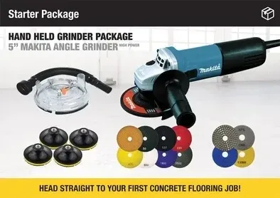 5-inch Makita Hand-Held Grinder Package