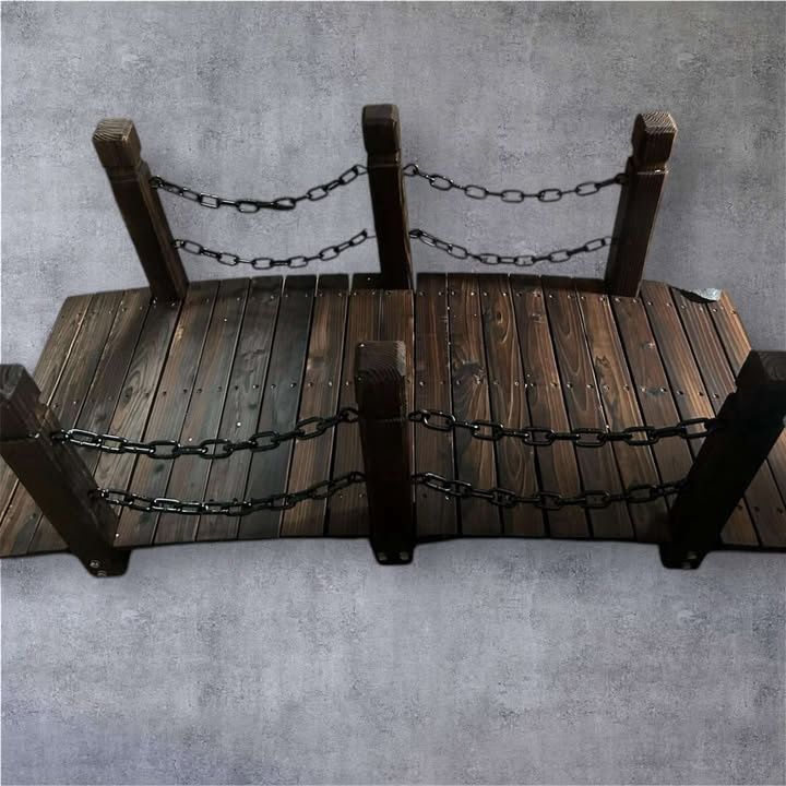 petit pont en bois pour rigole neuf déjà assembler