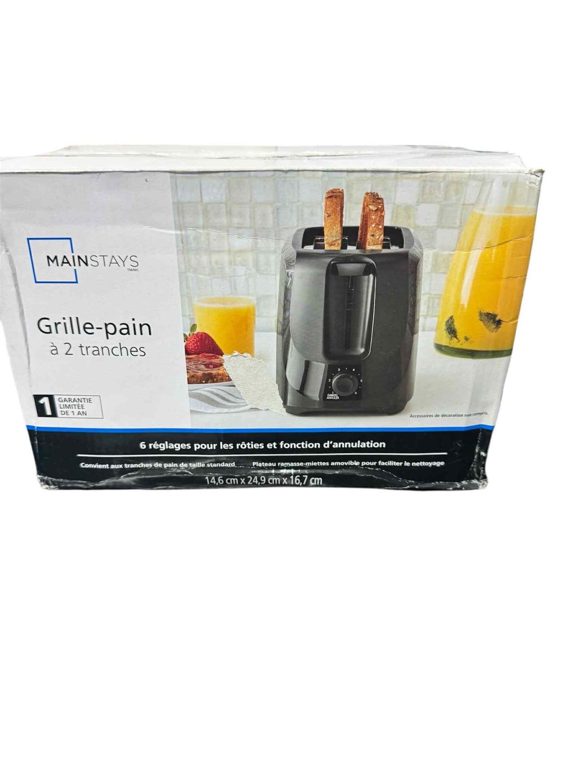 grille pain 2 tranche neuf boire ouverte