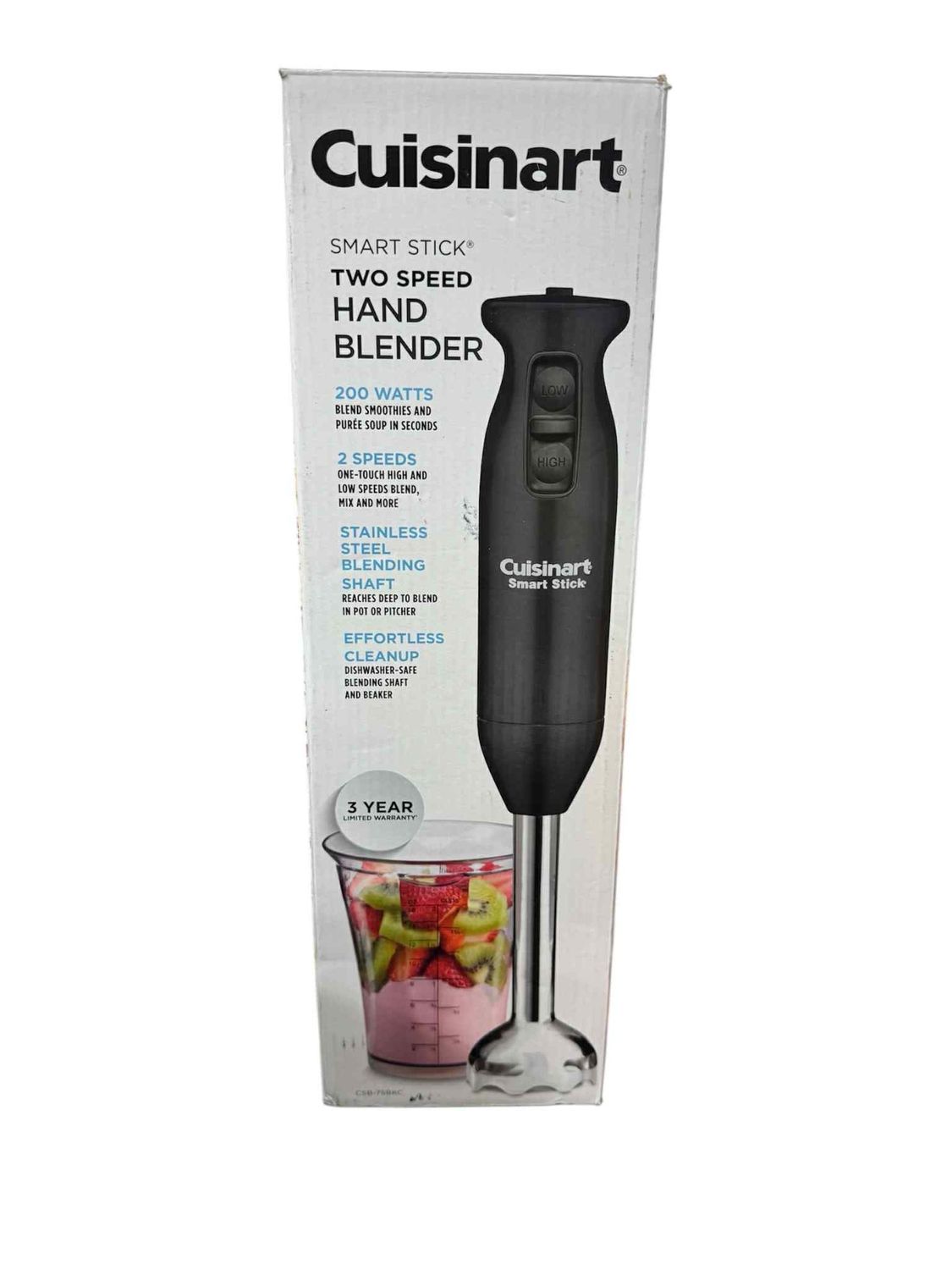 cuisinart smart stick blender neuf boirte ouverte