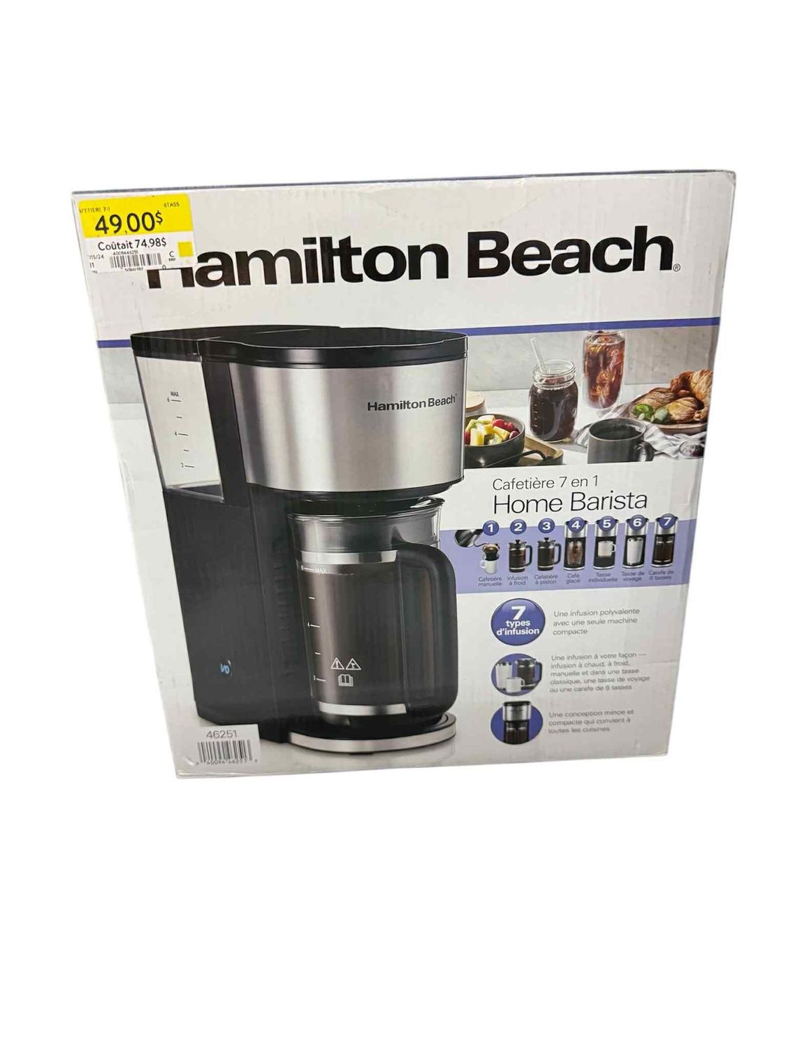 cafetière neuf boite ouverte