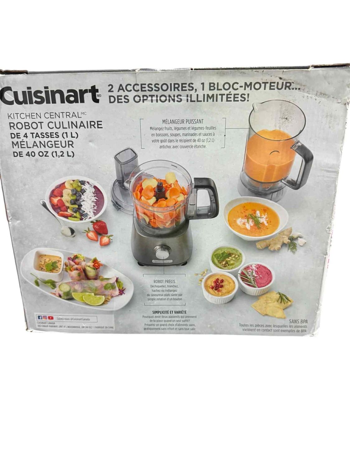 robot culinaire 4 tasse neuf boite ouverte