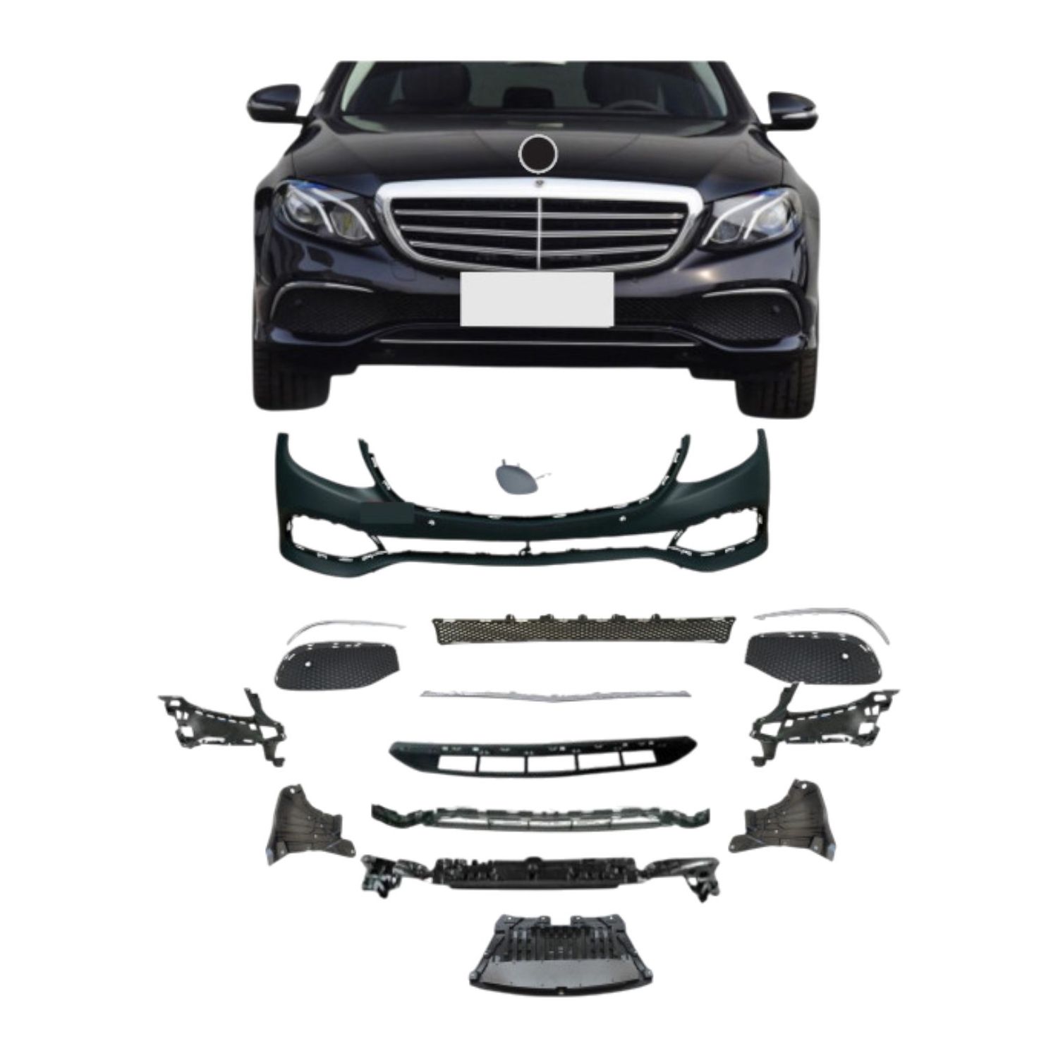 Bumper Complete Front W213 P/F for Mercedes-Benz E-Class