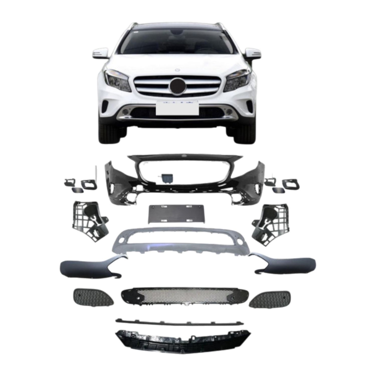 Bumper Complete Front X156 P/F for Mercedes-Benz GLA-CLASS
