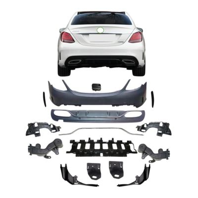 Bumper Complete Rear W205 F/L AMG for Mercedes-Benz C-Class