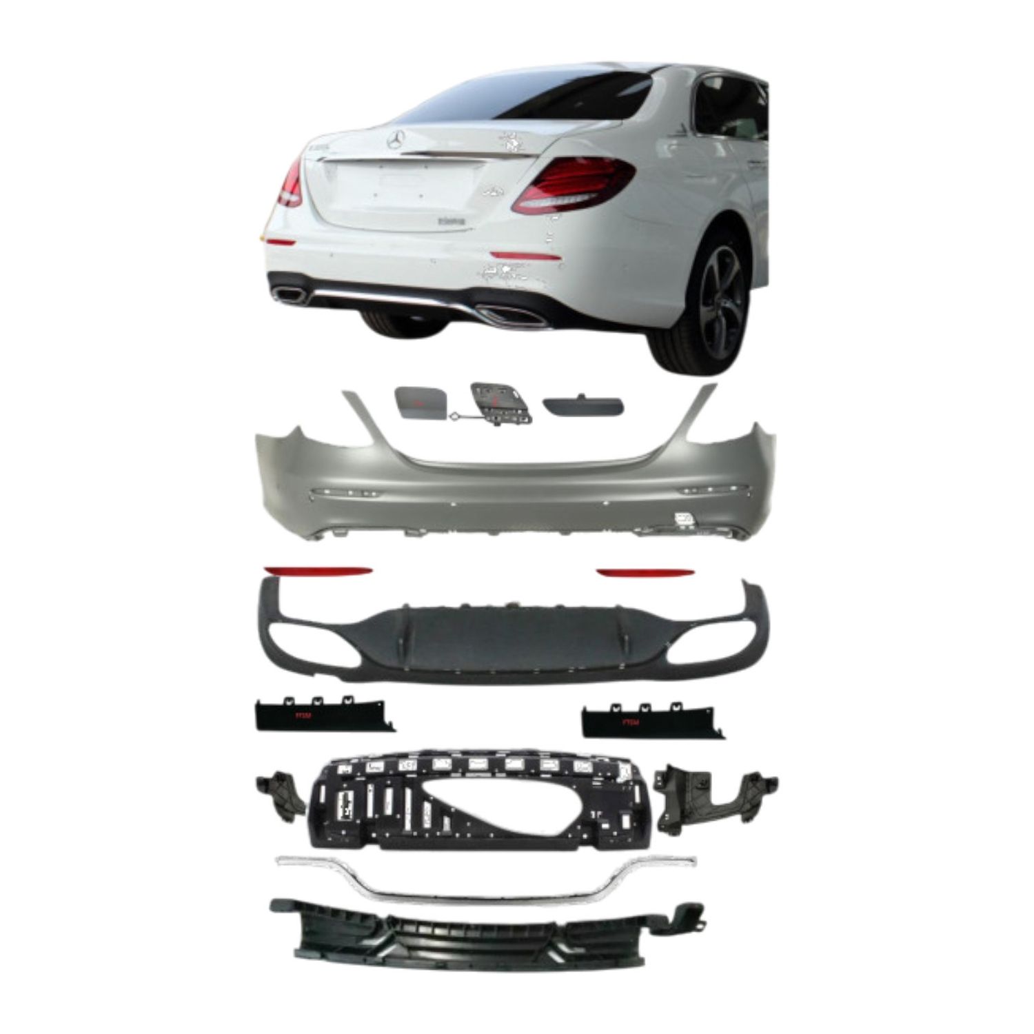 Bumper Complete Rear W213 P/F for Mercedes-Benz E-CLASS