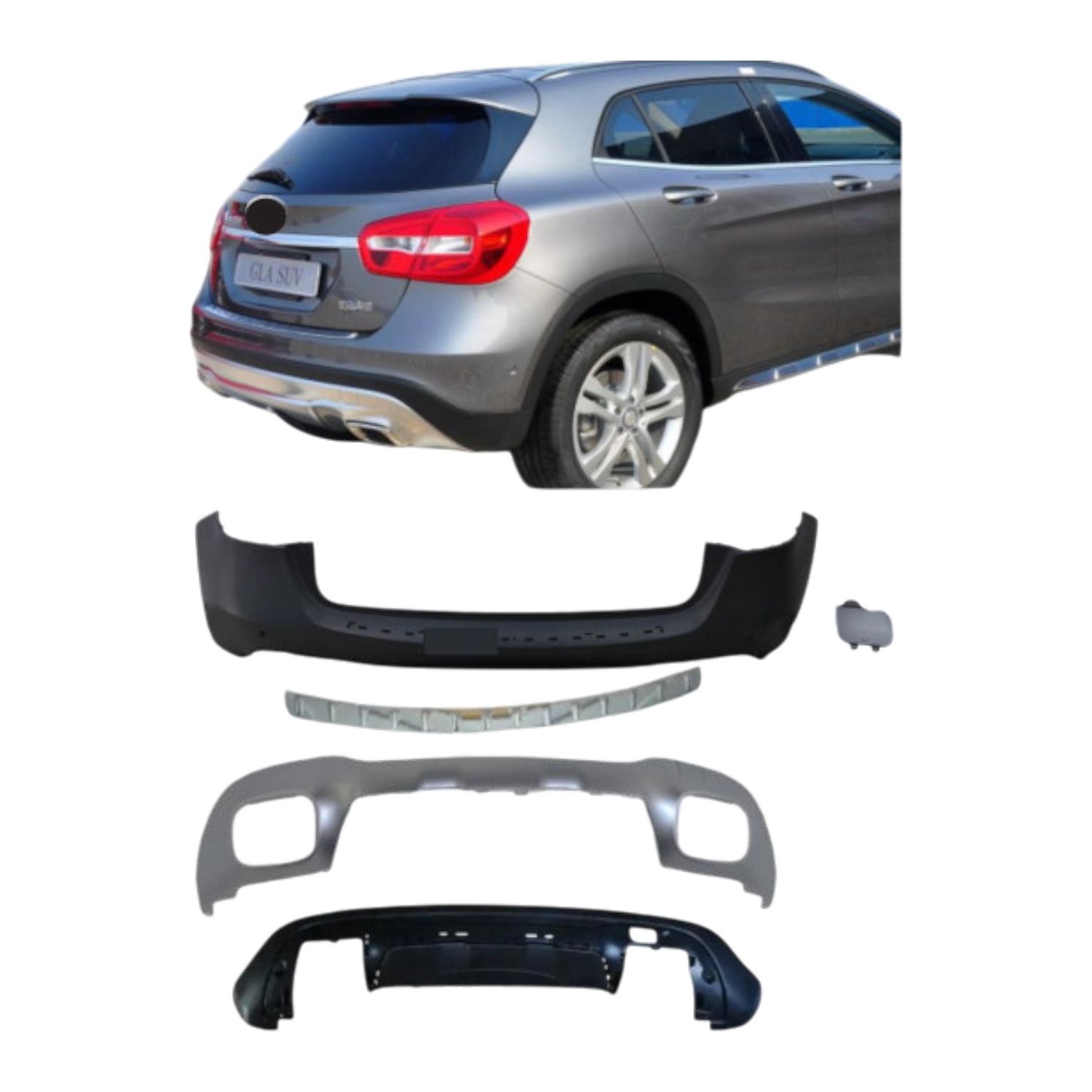 Bumper Complete Rear X156 for Mercedes-Benz GLA-ClASS