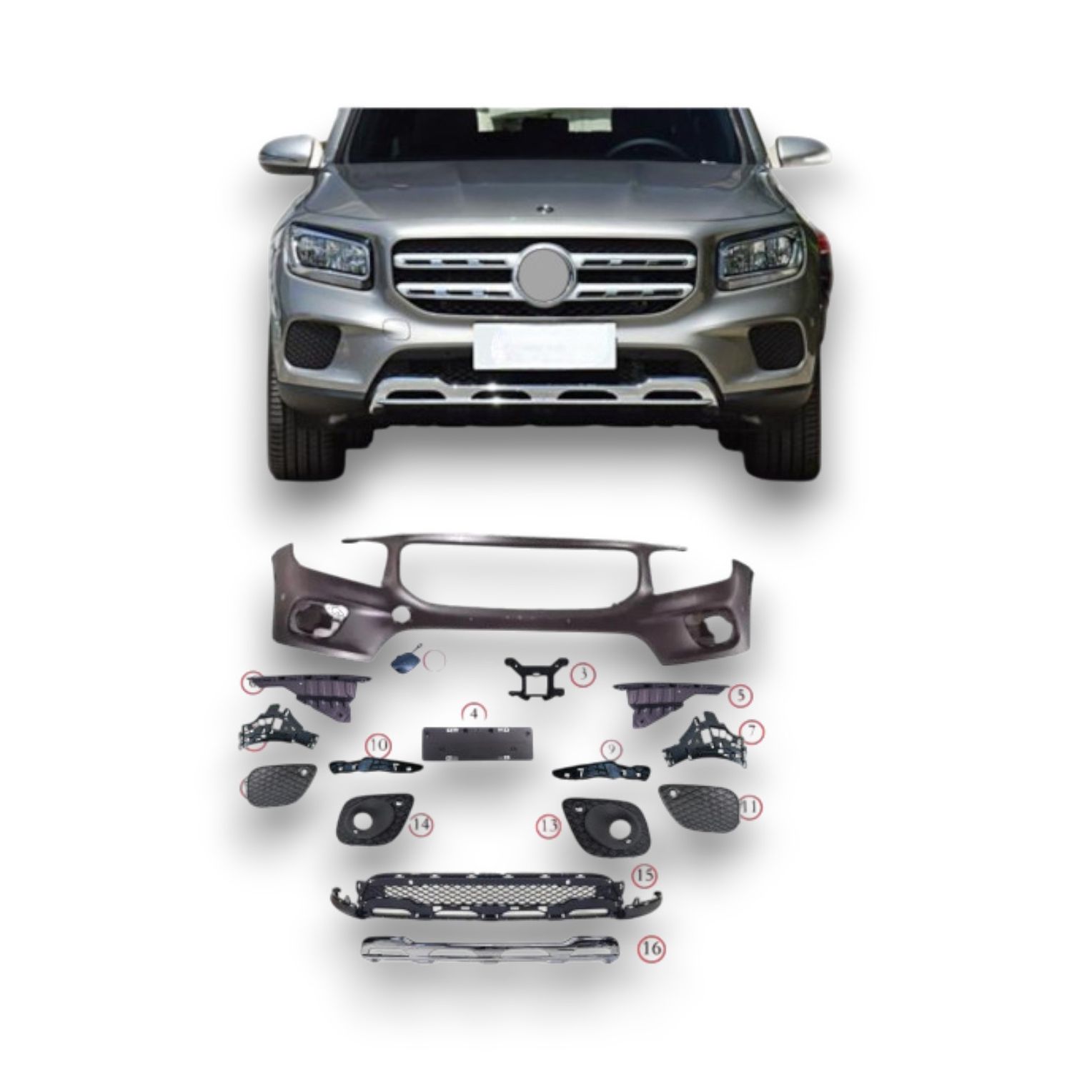 Bumper Complete Front X247 for Mercedes-Benz GLB-CLASS