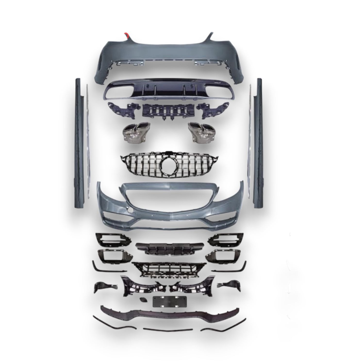 Bumper Kit Complete W205 F/L AMG C63 for Mercedes-Benz C-CLASS