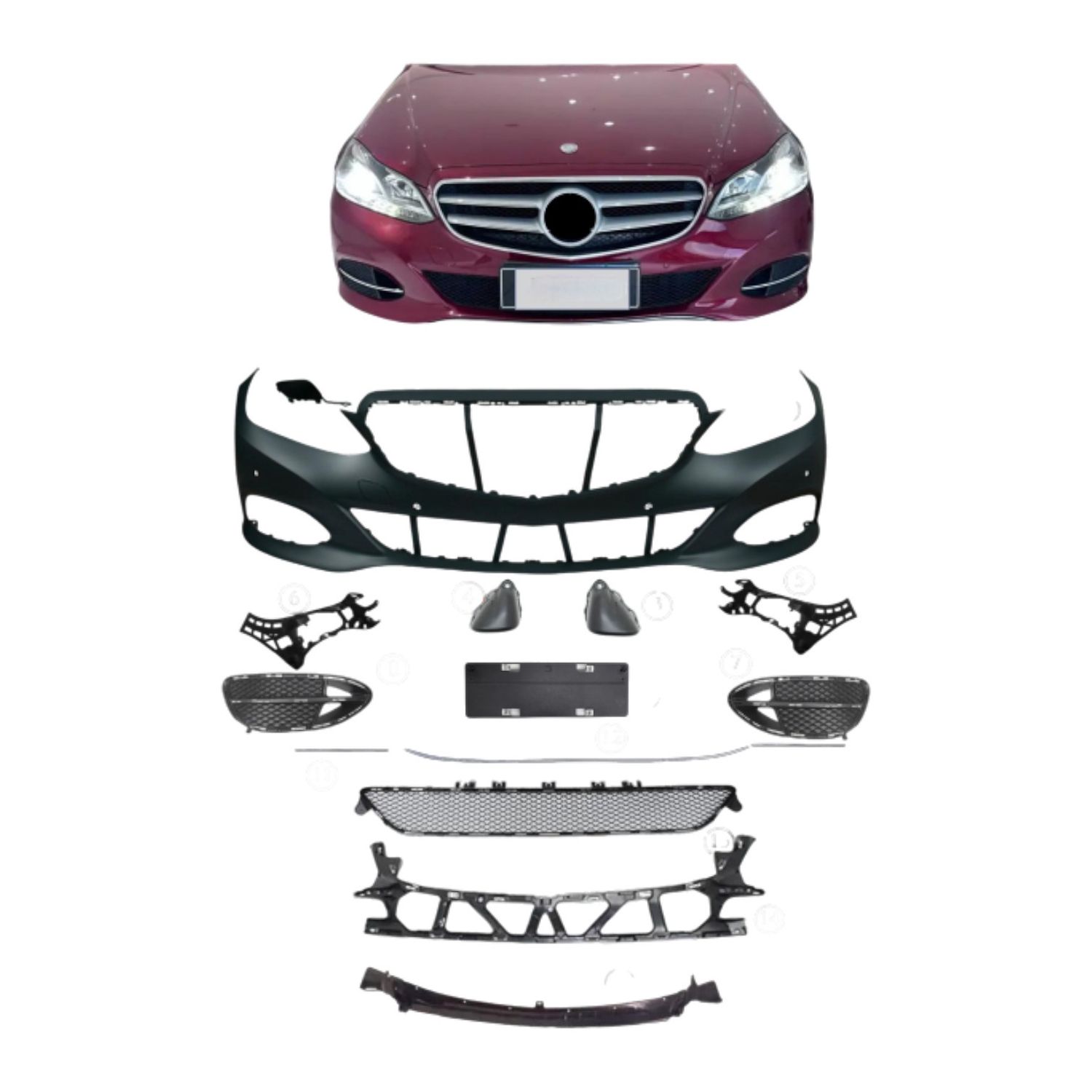 Bumper Complete Front W212 F/L Avatgarde for Mercedes-Benz E-CLASS