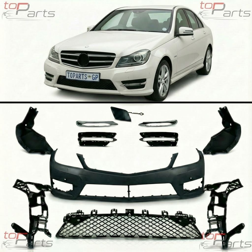 Bumper Complete Front W204 F/L AMG for Mercedes-Benz C-CLASS, Alternate Variantations: W/ PDC