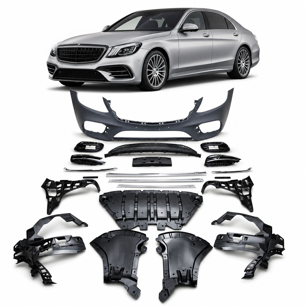 Bumper Complete Front W222 F/L AMG for Mercedes-Benz S-CLASS, Alternate Variantations: W/ PDC
