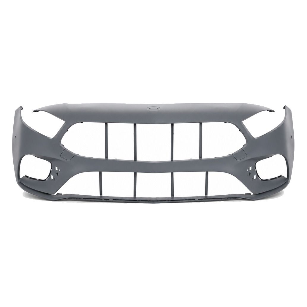 Compatible Shell Front Bumper for Mercedes-Benz A-Class W177 Pre-Facelift AMG Line look (2018–2022), Ref 1778802801, Version: W/ PDC