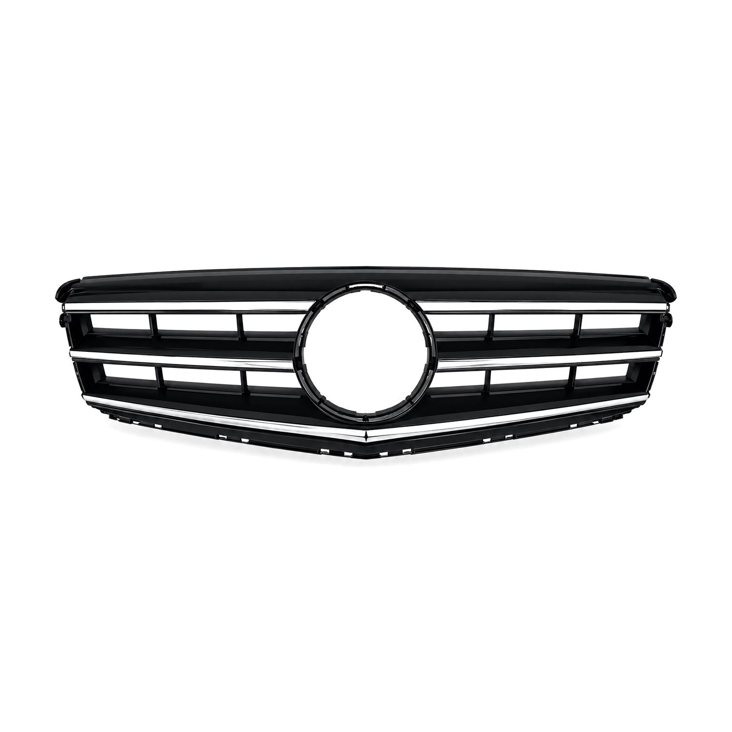 Compatible Front Grille for Mercedes-Benz C-Class W204 (2007–2014), Ref 2048800023, Version: Black