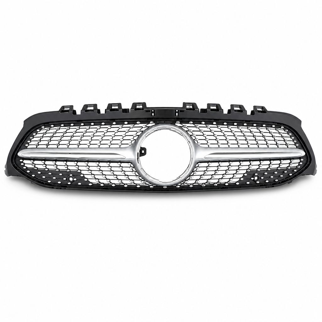 Front Grill W177 Diamond for Mercedes-Benz A-CLASS, Material Variantions: W/O Camera Chrome
