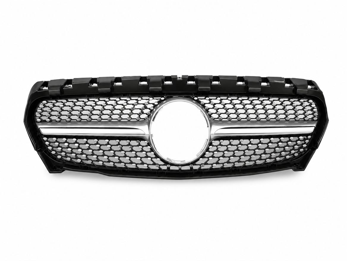 Front Grill C117 F/L Diamond for Mercedes-Benz CLA-CLASS, Material Variantions: Chrome