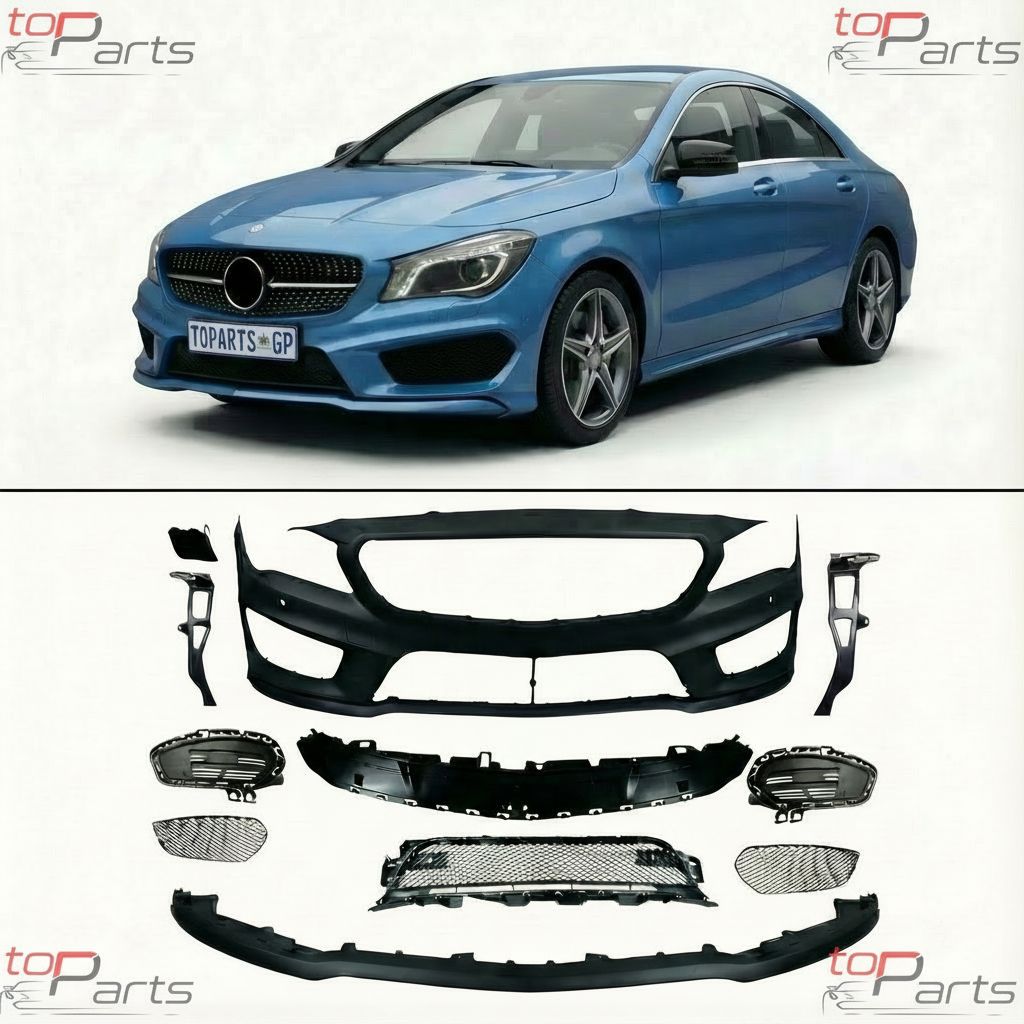 Bumper Complete Front C117 P/F for Mercedes Benz CLA-CLASS, Alternate Variantations: W/O PDC