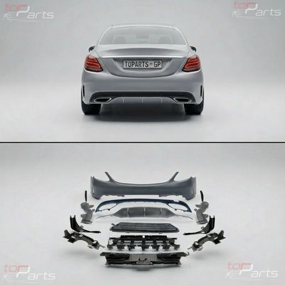 Bumper Complete Rear W205 P/F for Mercedes-Benz C-CLASS
