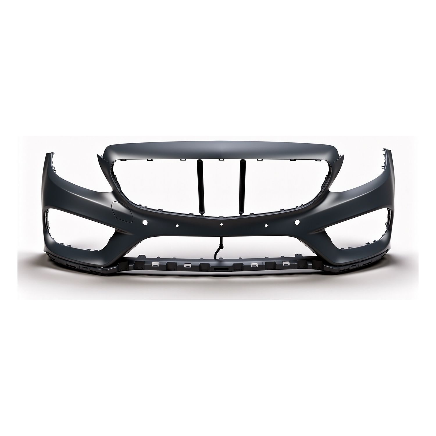 Compatible Shell Front Bumper for Mercedes-Benz C-Class W205 Pre-Facelift AMG Line look (2014–2018), Ref 2058801840, Version: W/ PDC