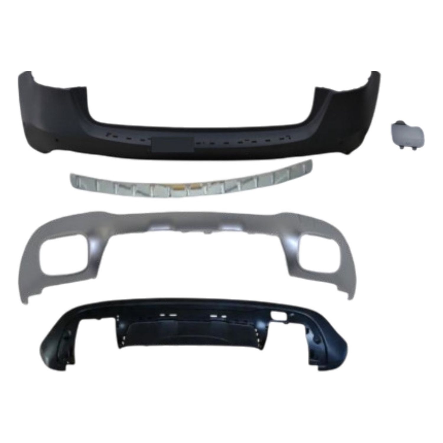 Compatible Complete Rear Bumper for Mercedes-Benz GLA-Class X156, Ref 1568802640