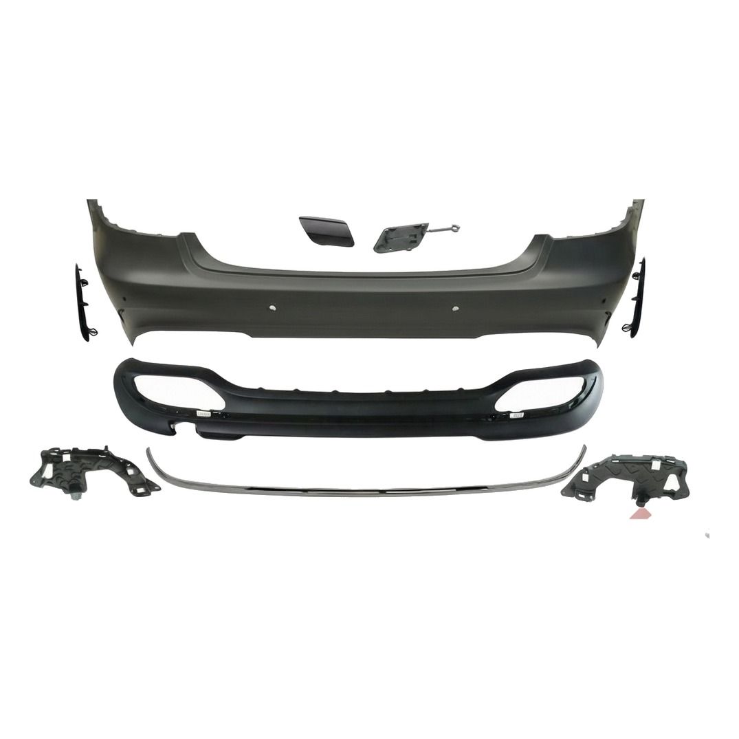 Compatible Complete Rear Bumper for Mercedes-Benz E-Class W212 Facelift AMG Line look, Ref 2128853538
