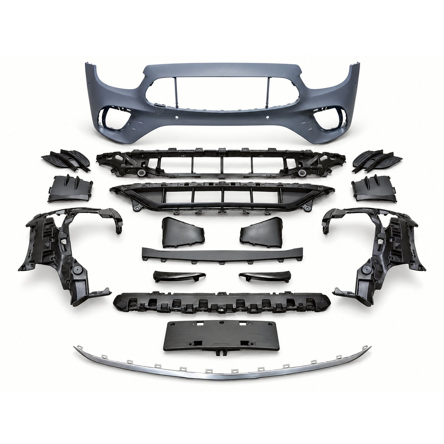 Compatible Complete Front Bumper for Mercedes-Benz E-Class W213 Facelift AMG Line look, Ref 2138857504