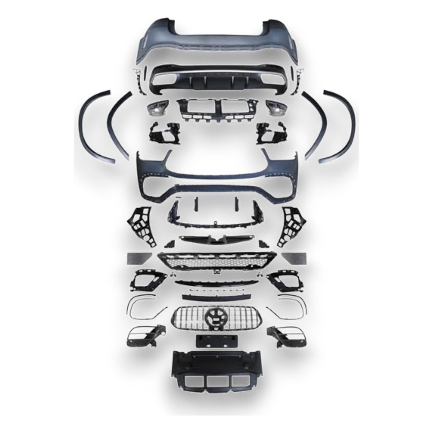 Compatible Bumper Kit Complete GLE63 for Mercedes-Benz GLE-Class W167 AMG Line look