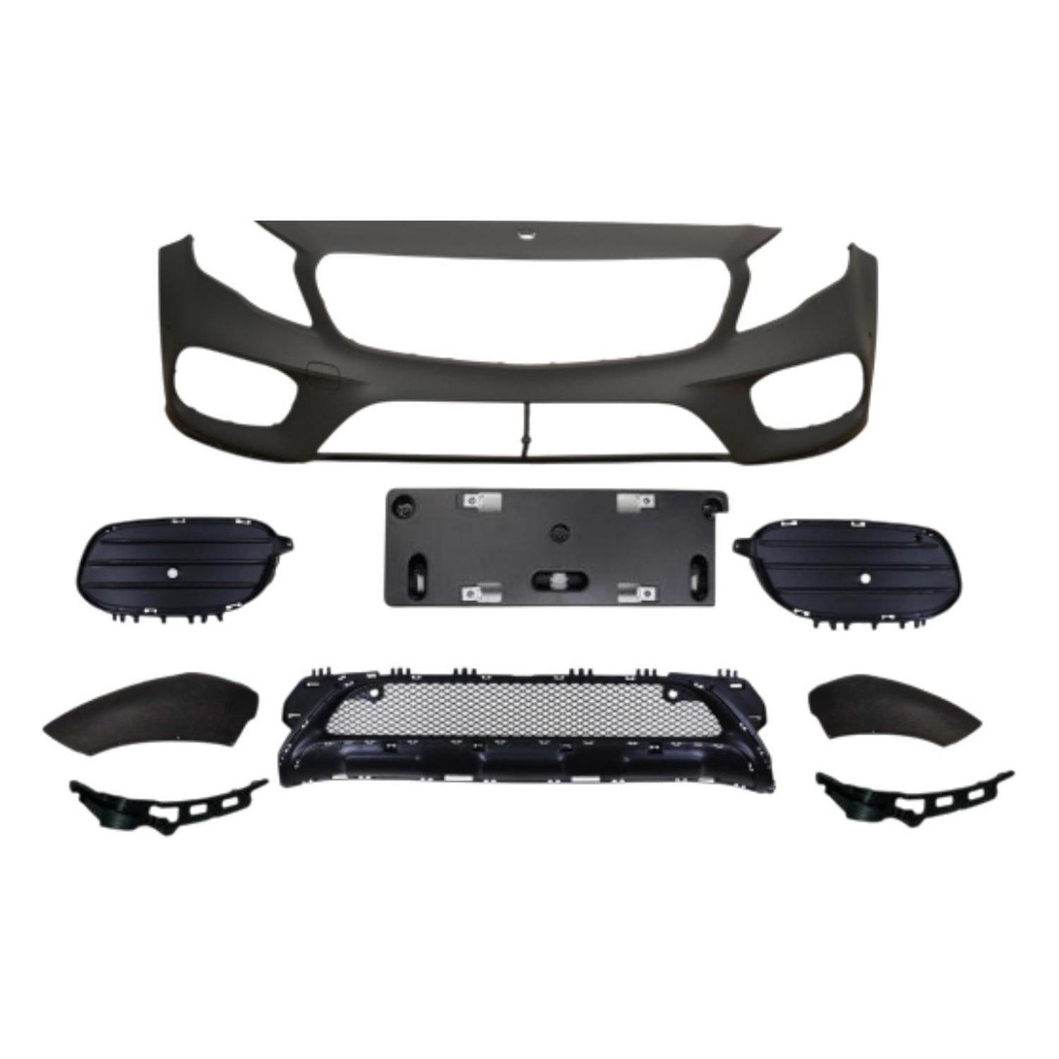 Compatible Complete Front Bumper for Mercedes-Benz GLA-Class X156 Facelift AMG Line look, Ref 1568804901