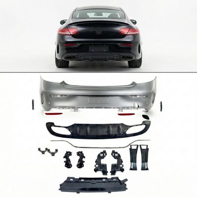 Bumper Complete Rear W205 Coupe for Mercedes-Benz C-Class