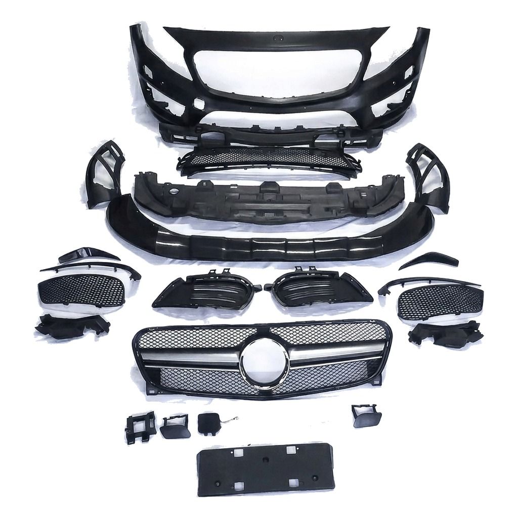 Compatible Complete Front Bumper GLA45 for Mercedes-Benz GLA-Class X156 AMG Line look