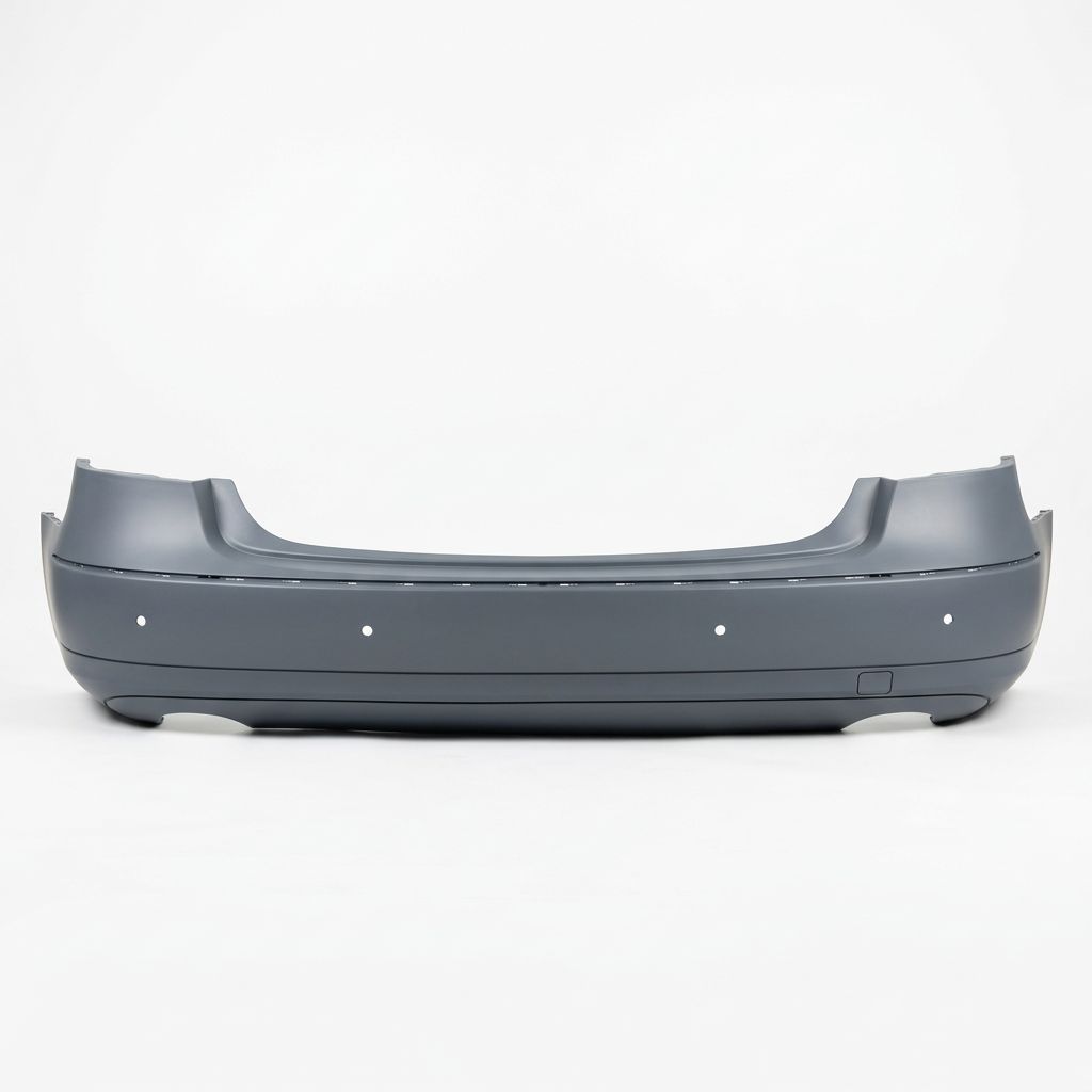 Bumper Shell Rear W212 P/F AVG for Mercedes-Benz E-CLASS, Alternate Variantations: 1 Exhaust