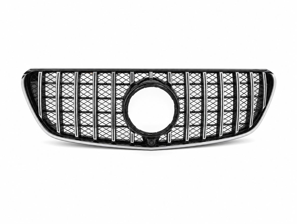 Front Grille W447 P/F GT for Mercedes-benz V-Class, Alternate Variantations: W/Camera Chrome