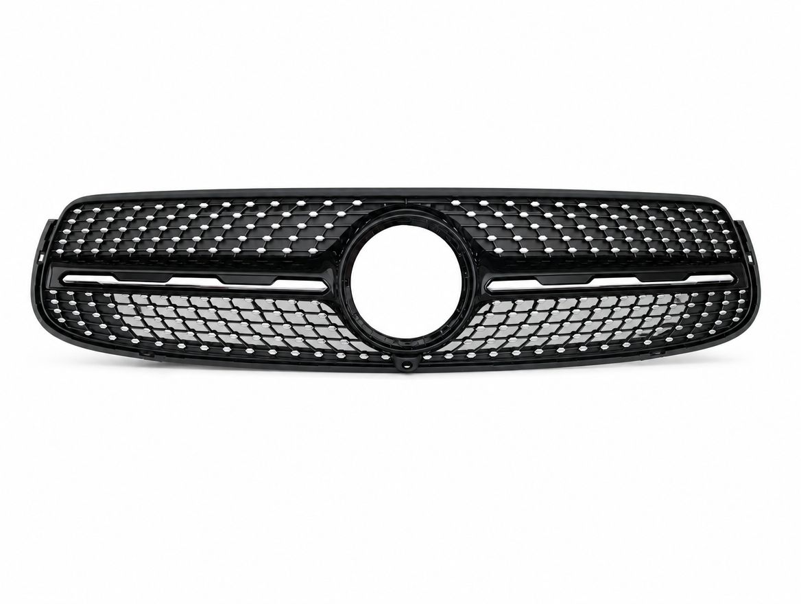 Front Grille X253 F/L Diamond for Mercedes-Benz GLC-Class, Alternate Variantations: W/ Camera Black